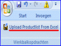 Upload productlijst direct vanuit Excel